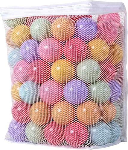 Miniatura 9 de PlayMaty Colorful Ball Pit Balls - 100 Pieces Phthalate Free BPA Free Plastic Ocean Balls Crush Proof Stress Balls for Kids Playhouse