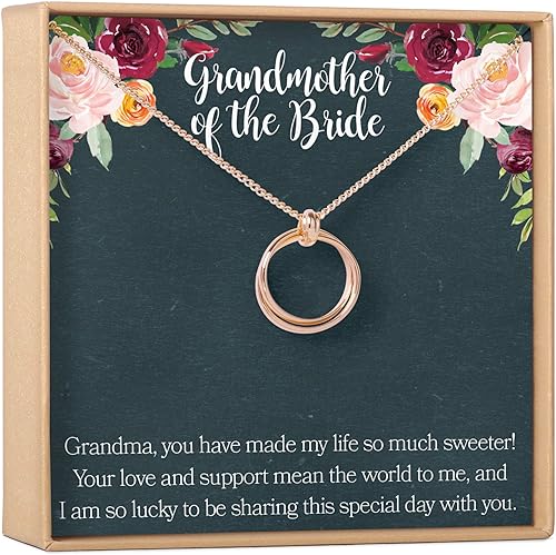 Collar Cristiano Dear Ava regalo cristiano, bautizo, comunión, fe, confirmación, 2 círculos entrelazados.