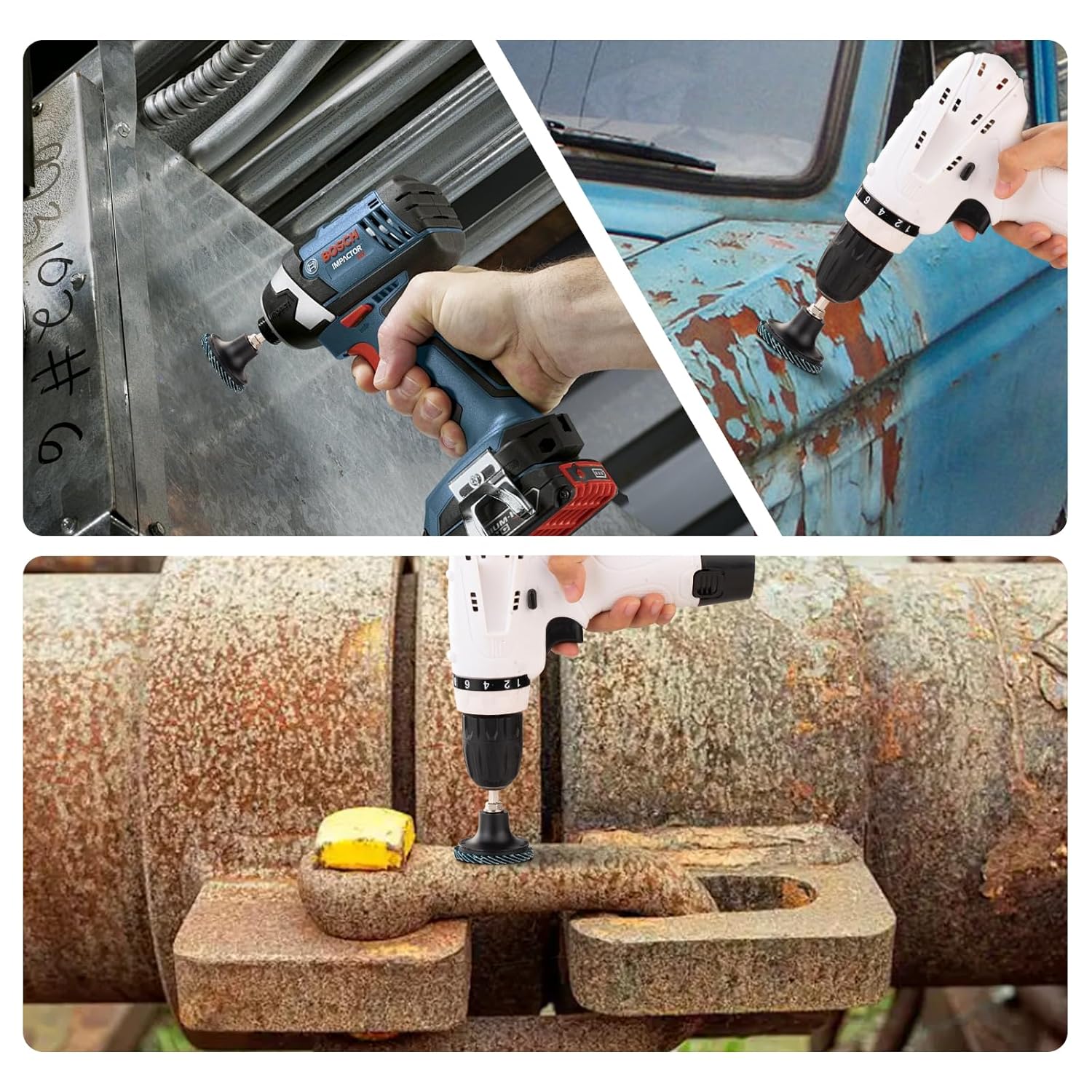 HOMO FABER 100 PCS 2 Inch Flap Discs for Die Grinder | 36/60/80/120 Grit Roll Lock Sanding Discs | Surface Prep, Stripping, Grinding, Polishing, Deburring, Rust & Paint Removal