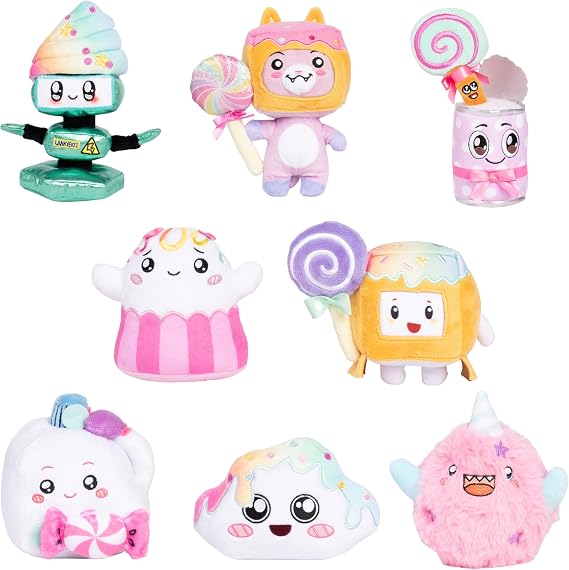 LankyBox Mystery Plush, Candy Collection, Collectible Blind Box Mini Plush, Officially Licensed Merch, One Supplied Styles May Vary (Pack of 2)