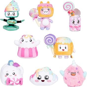 LankyBox Mystery Plush, Candy Collection, Collectible Blind Box Mini Plush, Officially Licensed Merch, One Supplied Styles May Vary (Pack of 2)