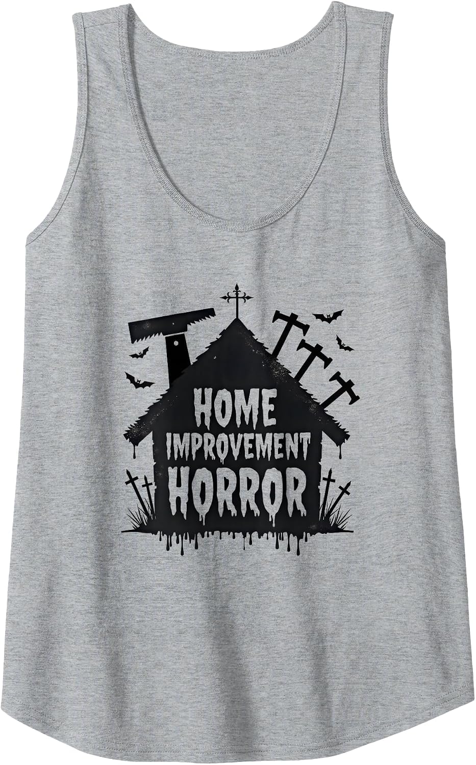 Halloween Home Improvement Horror - Family Fun Decor Tank Top image 5