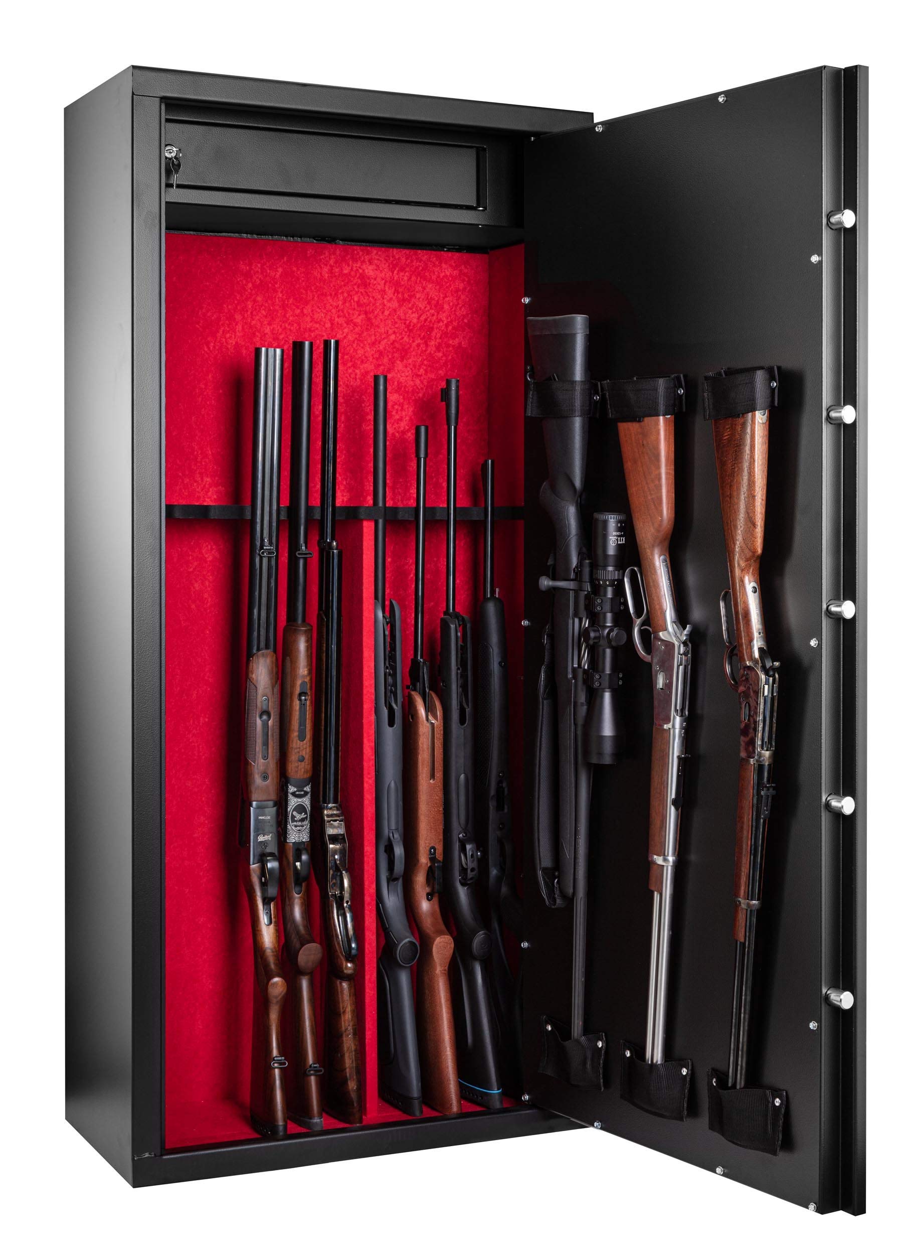 Rietti Armoire Forte modulable 14 Armes / 10 Armes + étagères