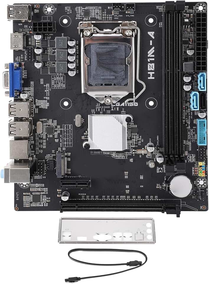 Placa mãe H81M A, memória 2 x DDR3 máx. 32 GB, CPU LGA1150, PCI E2.0X16, Serial ATA 3.0x2, VGA, HDMI, M.2 ATX Mainboard para Core i3, i5, i7 4ª geração