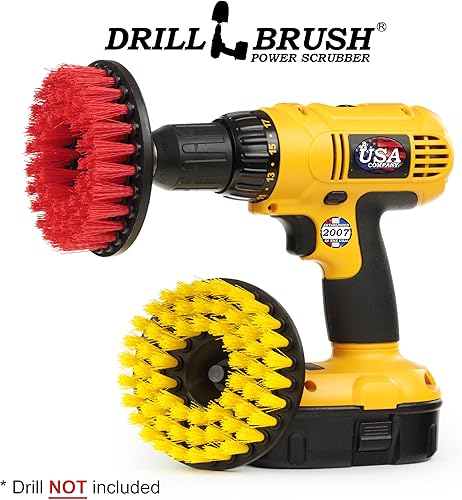 Miniatura 19 de Accesorios de cocina - Limpieza de ollas - Suministros de limpieza - Cepillo de taladro - Juego de cepillos de cocina y baño - Cepillo giratorio