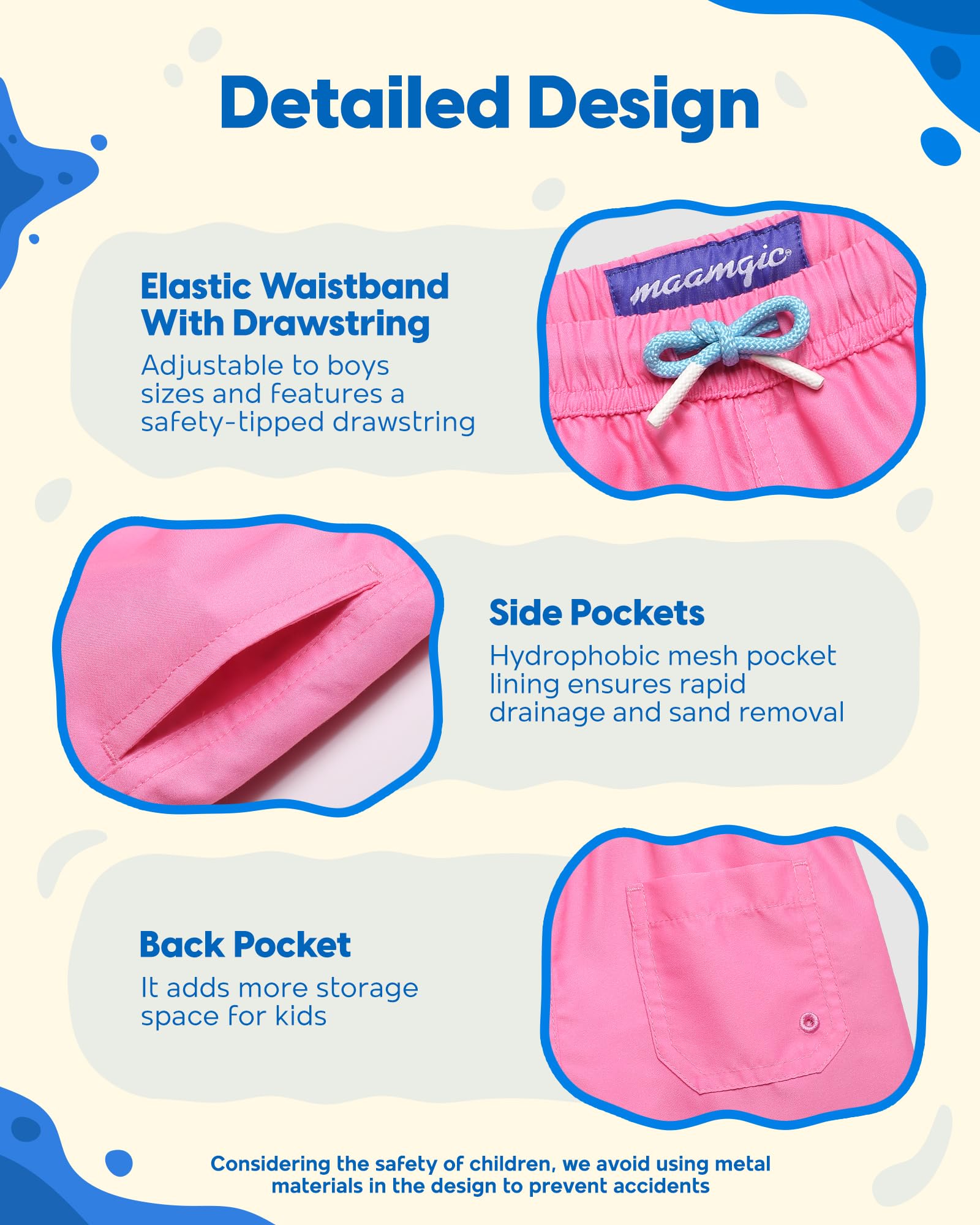 maamgic Traje de baño para niños pequeños, trajes de baño para niños, traje de baño para bebé, traje de baño para niños