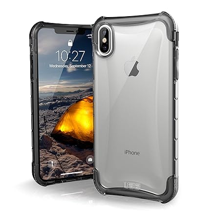 Urban Armor Gear Plyo para Apple iPhone Xs Max Funda con est?ndar Militar Estadounidense case [Compatible con inducci?n] - transparente