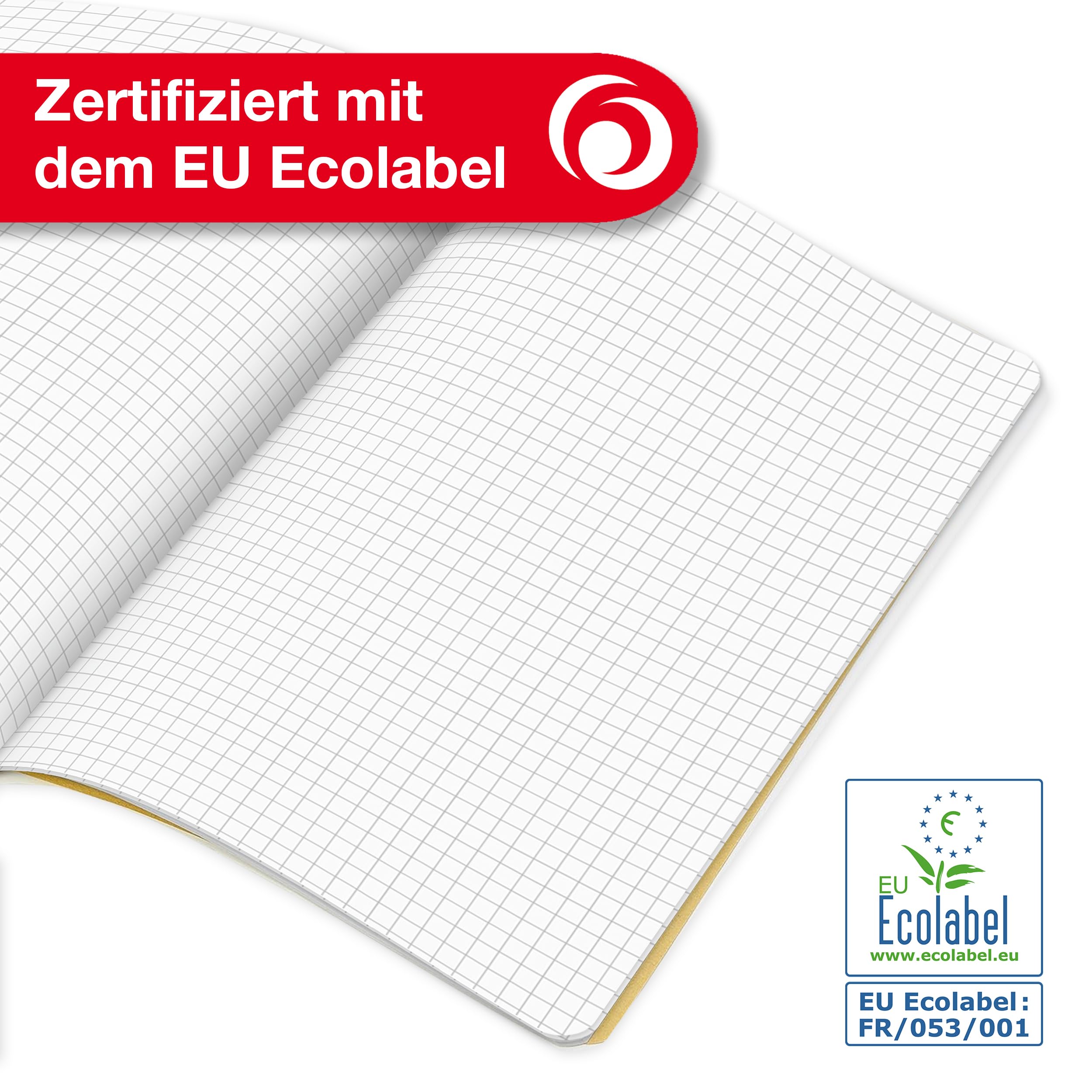 Herlitz 3321908 Zeszyt, Wielokolorowy, 10 Sztuk