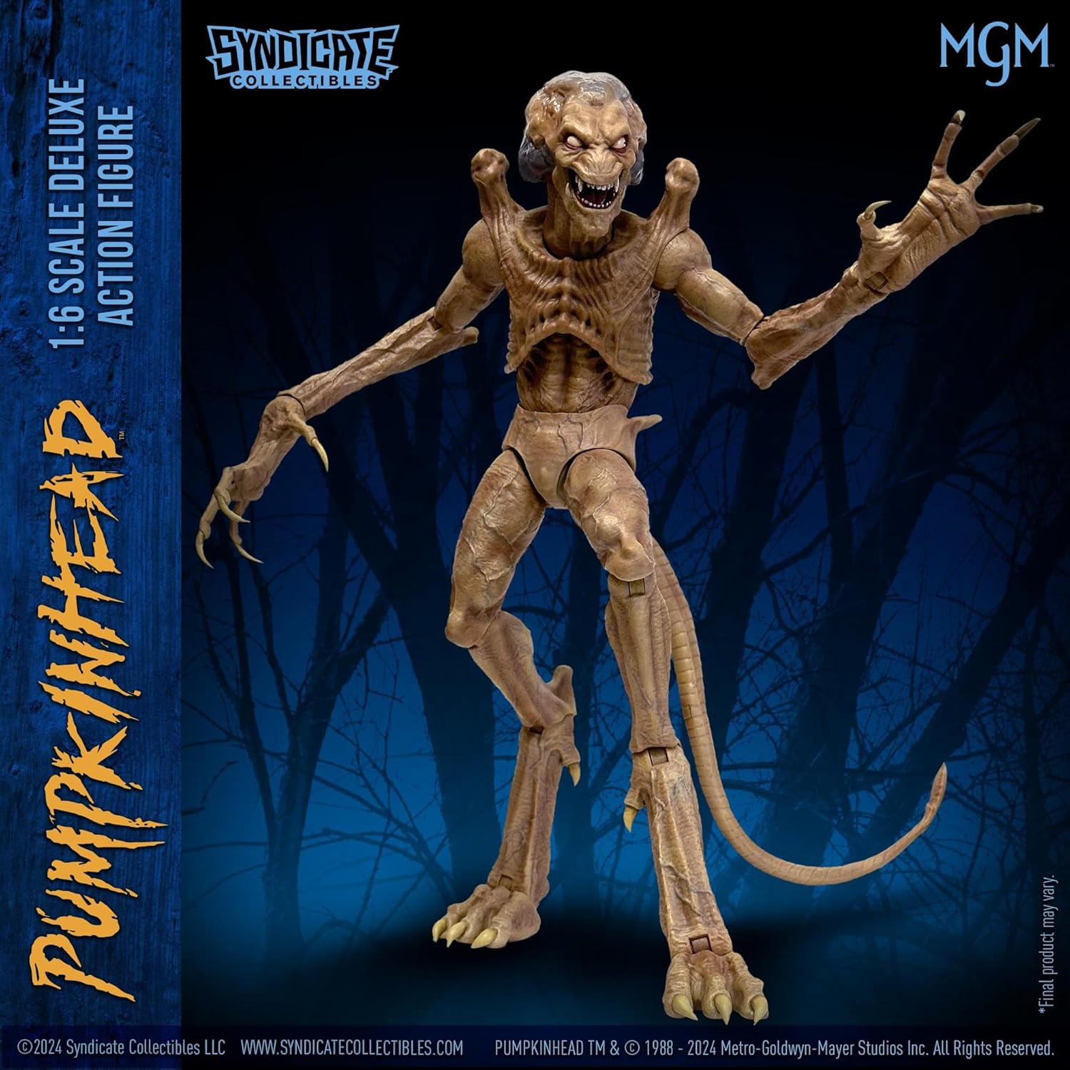 Toynk Pumpkinhead 15-Inch Deluxe Action Figure | Features Interchangeable Parts and 38 Points of Articulation