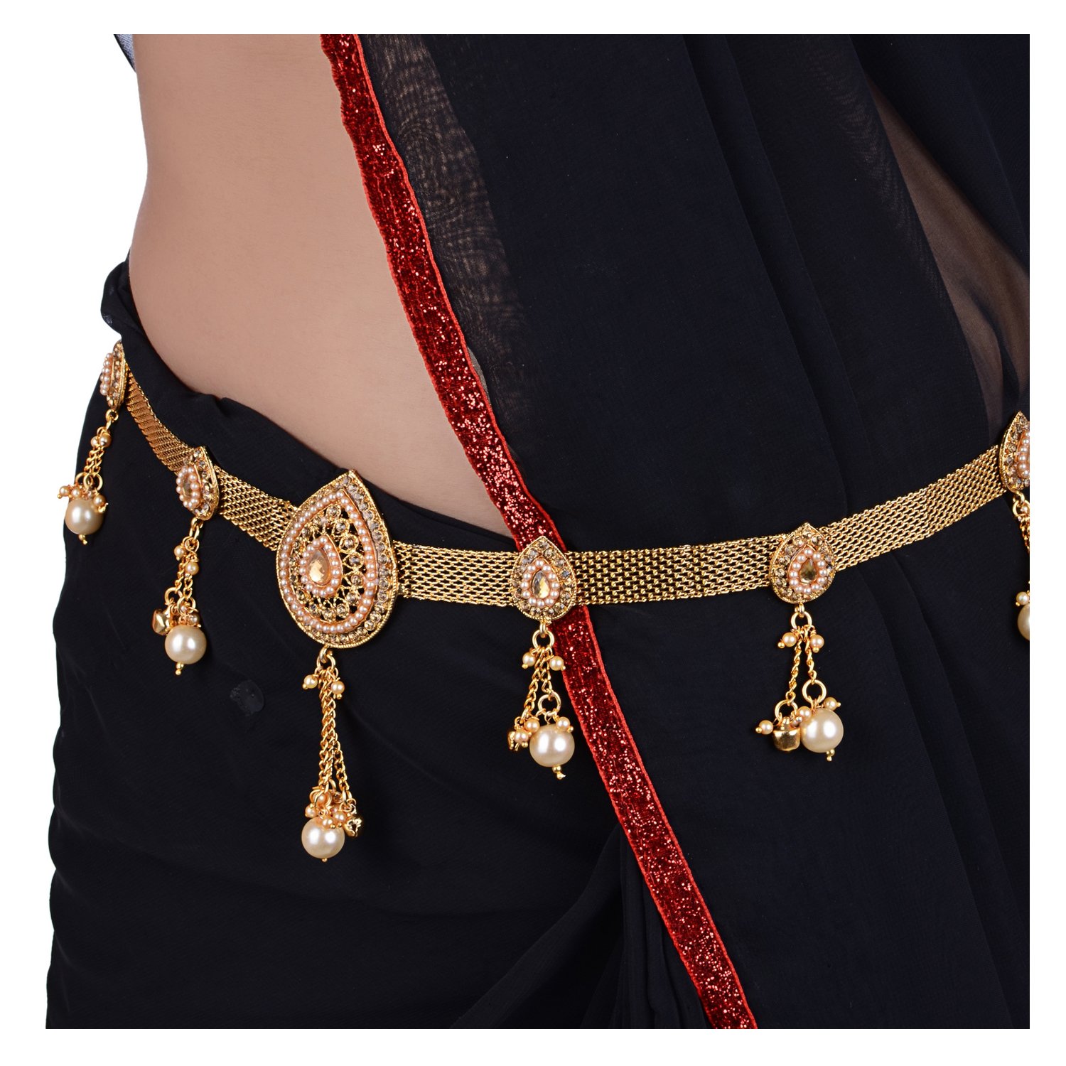 Kamarband Studded with Sparkling Stones Also Known as Waist Chain, Hip Chain, Belly Chain, Udiyanam, Body?Jewellery, Waist Belt (396-I2LG-328-Parent)-image-33