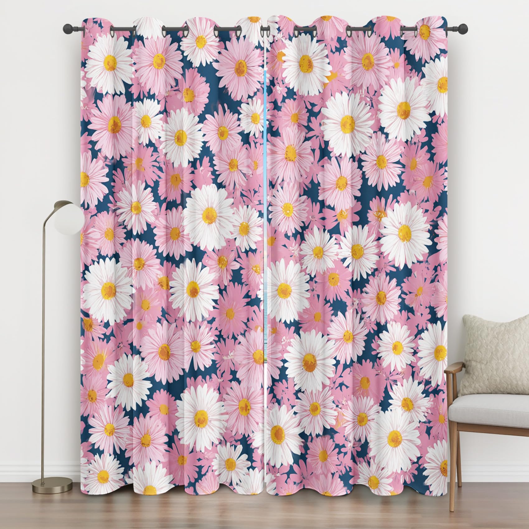 Rideaux thermiques isolants anti bruit | Solution occultante motif floral 300x280