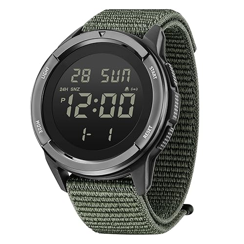 CakCity Digital Watch Military Watches for Men Black Tactical Sports