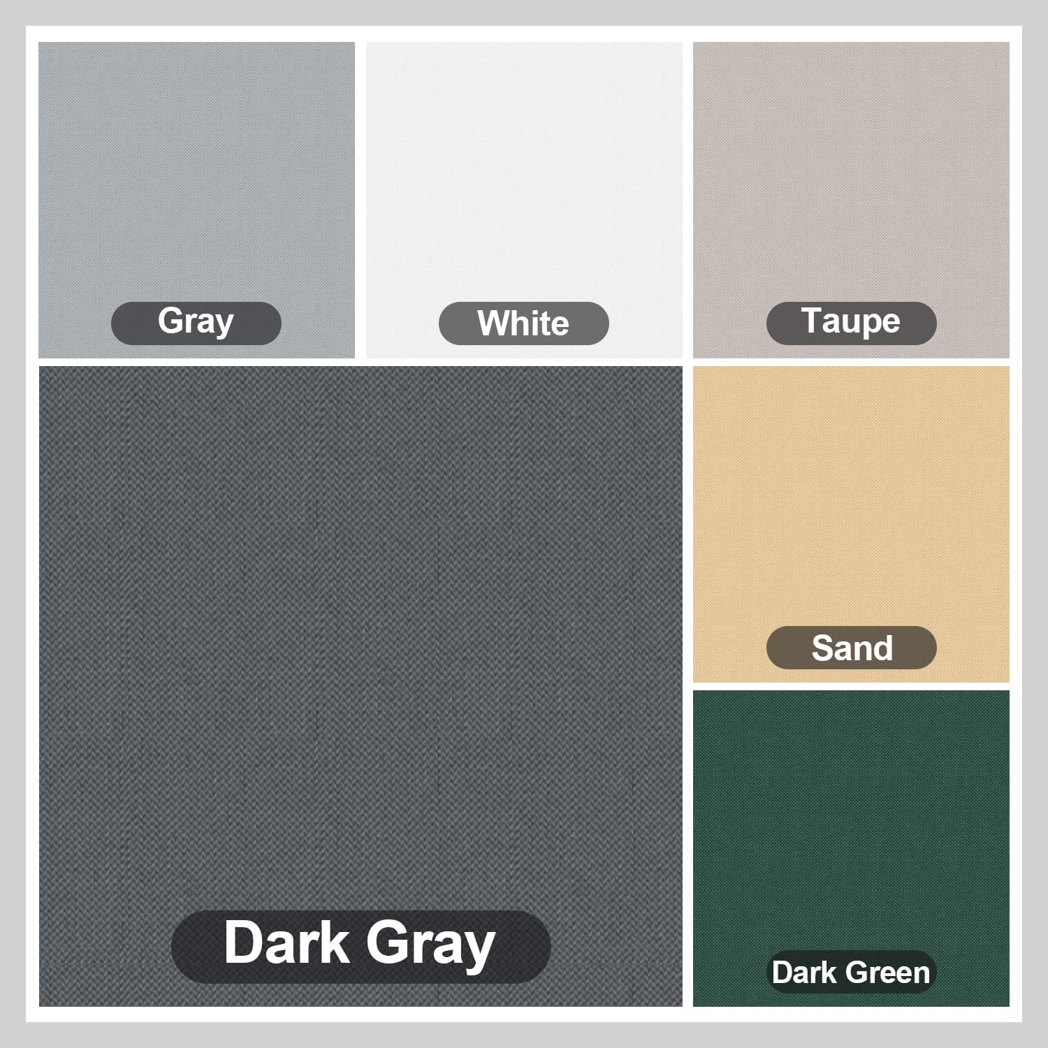 SUNNY GUARD 3'x5' Dark Grey Waterproof Balcony Privacy Screen Fence, Apartments Railing Heavy Duty Wind Screen for Outdoor,Deck,Backyard,Patio Privacy