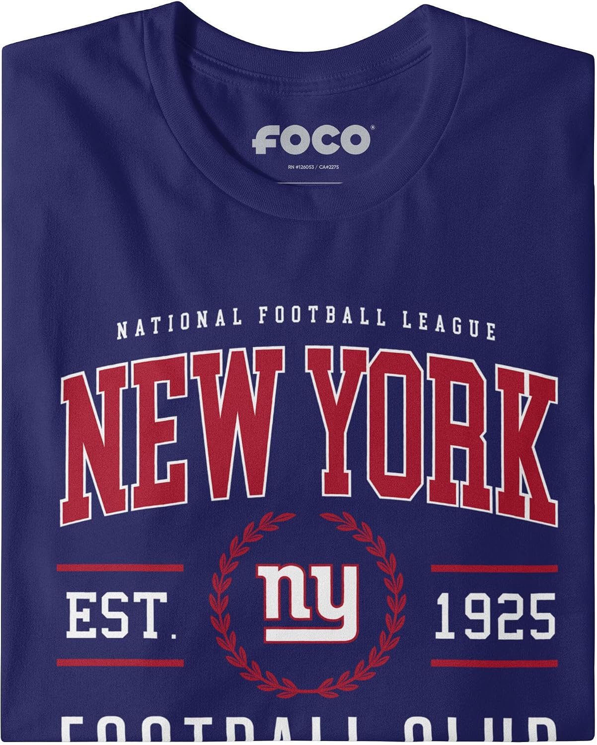 FOCO Men's NFL Team Logo Football Club Black Short Sleeve T-Shirt