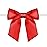 RainbowPana 120 Pack Christmas Luxury Twist Tie Bows, Red 3 Satin Ribbon Pretied Bows, Premade Craft Decoration for Package Cake Pop Basket Favors Cookie Candy, Gift Wrapping Baby Shower Wedding