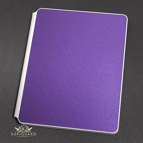 Vista 25 de SopiGuard Skin for 2021 Magic Keyboard Case 12.9 - Adhesivo de vinilo de precisión de borde a borde superior, teclado y panel trasero (gris carbono)