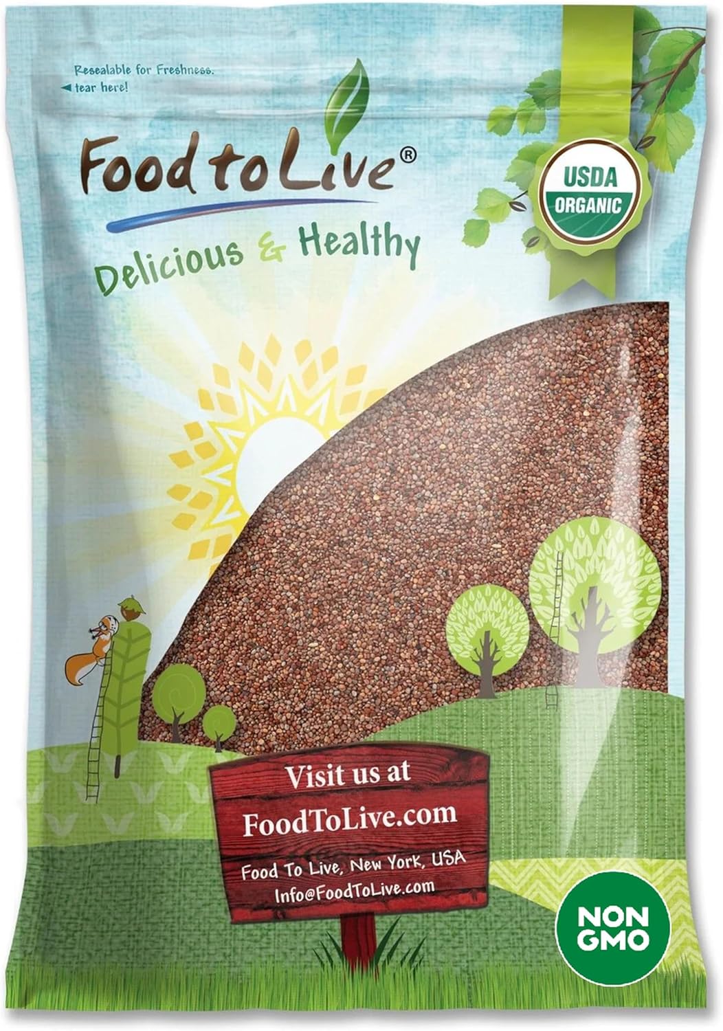 Food to Live Organic Radish Seeds for Sprouting, 10 Pounds - Non-GMO, Edible Seeds, Vegan, Kosher, Bulk. Spicy Flavor. Rich in Vitamin C. High Germitation Rate. Grow Sprouts, Microgreens for Rolls.