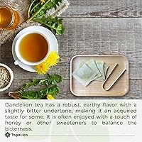 Vista 9 de Tagalica, Premium 135 Dandelion Root Tea Bags, 100% Natural & Pure from Dandelion Root, Eco-Conscious Tea Bags, Herbal Tea. No Sugar, No Caffeine