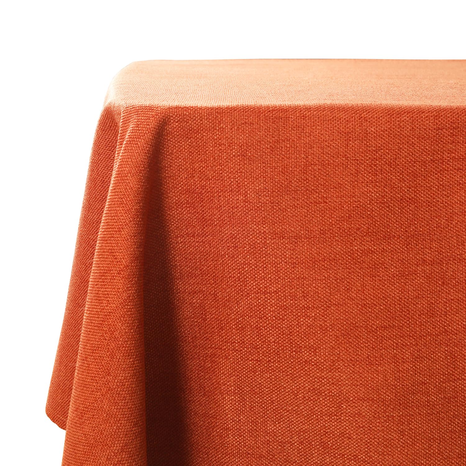 WAITER TREE Tablecloth Linen Tablecloth Lotus Effect 140 x 180 cm Orange Textured Pattern Rectangular Square Everyday Use Dinner Parties Decoration