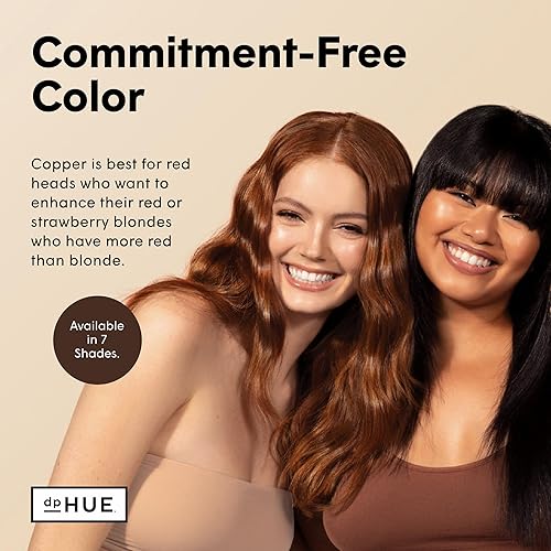 Miniatura 4 de dpHUE Esmalte brillante, cobre, brillo líquido para el cabello en la ducha para un brillo luminoso y un color transparente, sin parabenos, SLS