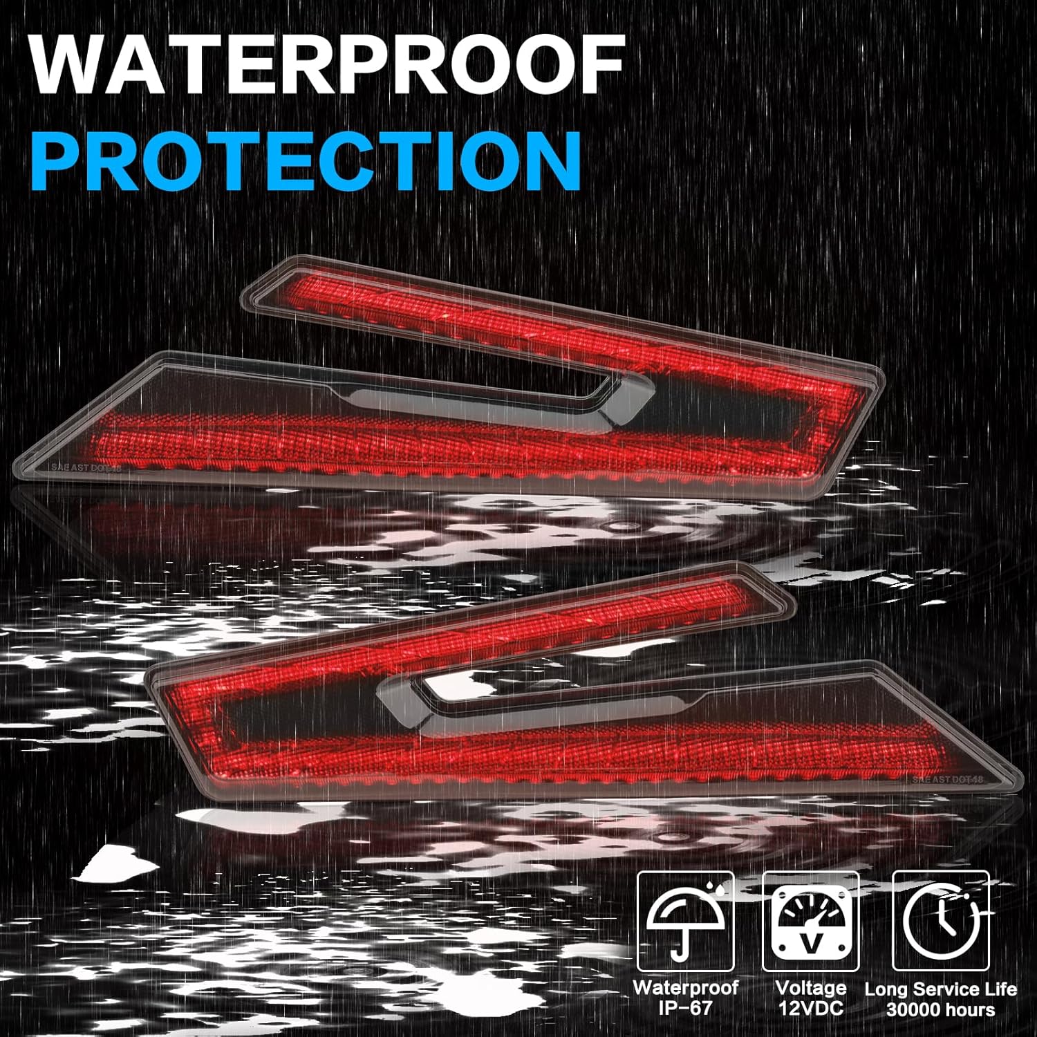 RZR PRO LED Tail lights,LED Taillights Rear Lamps Compatible with Polaris RZR PRO XP XP4 TURBO R 2020 2021 2022 2023 (2PCS)
