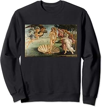 Amazon.com: The Birth of Venus Painting by Sandro Botticelli Sweatshirt :  Clothing, Shoes u0026 Jewelry