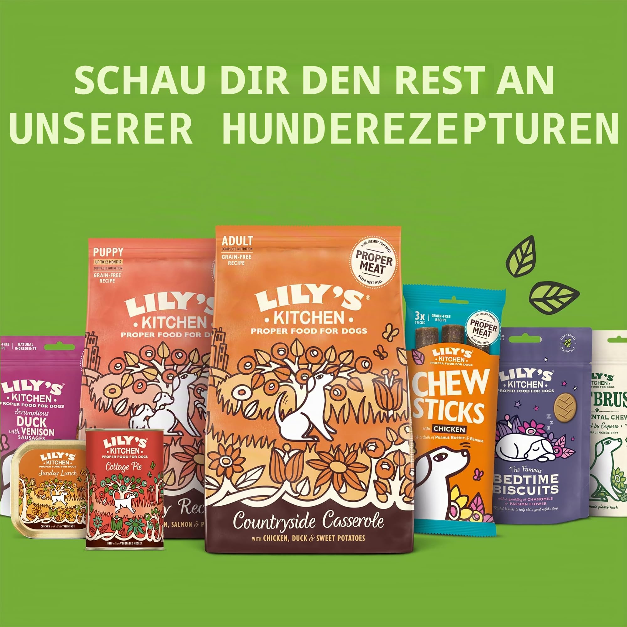 Lily's Kitchen Mit natürlichen Zutaten hergestellt Trockenfutter für Welpen, Lachs & Erbsen Getreidefreie Rezeptur 7kg Beutel