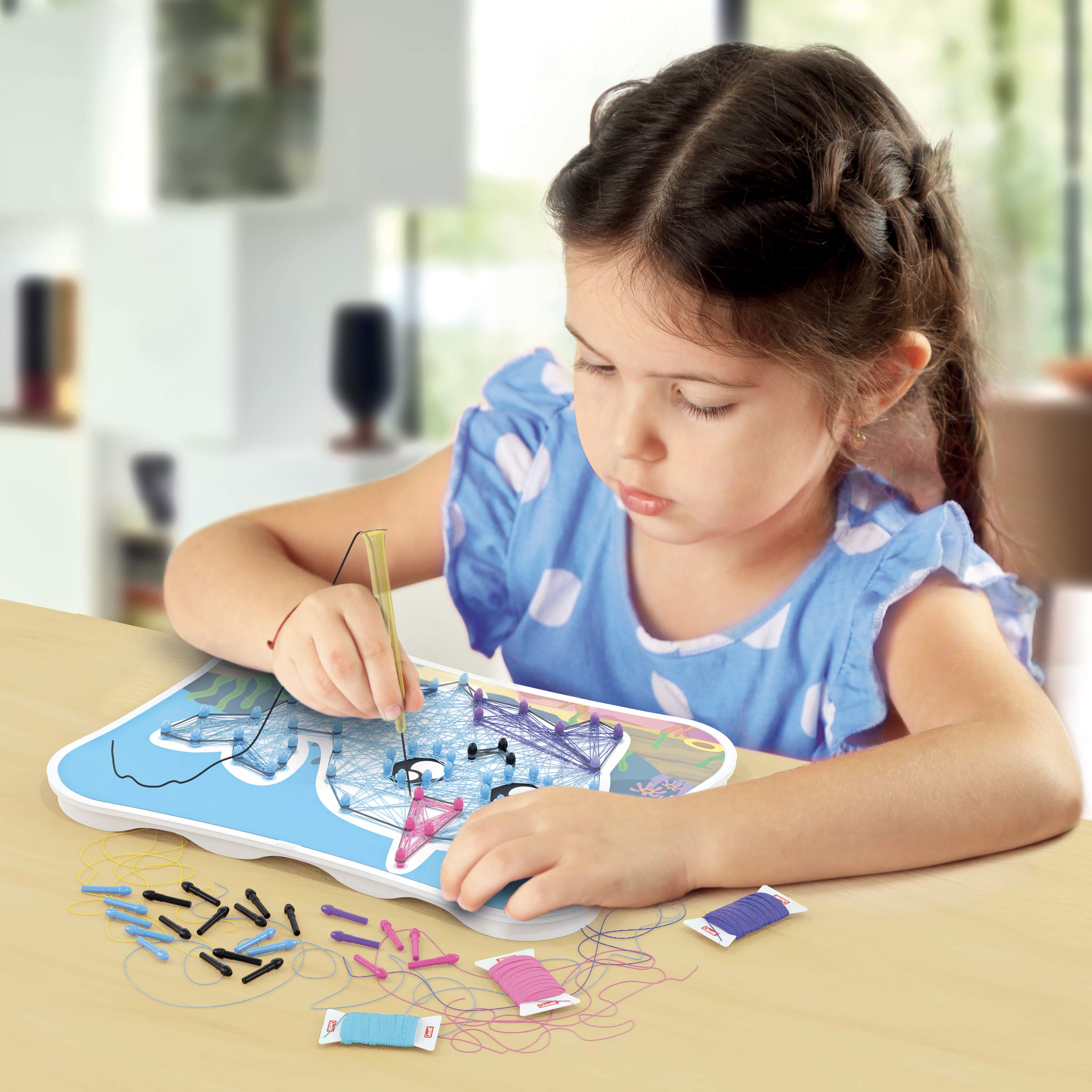 Quercetti - 2840 String Art Animals Play Creativo