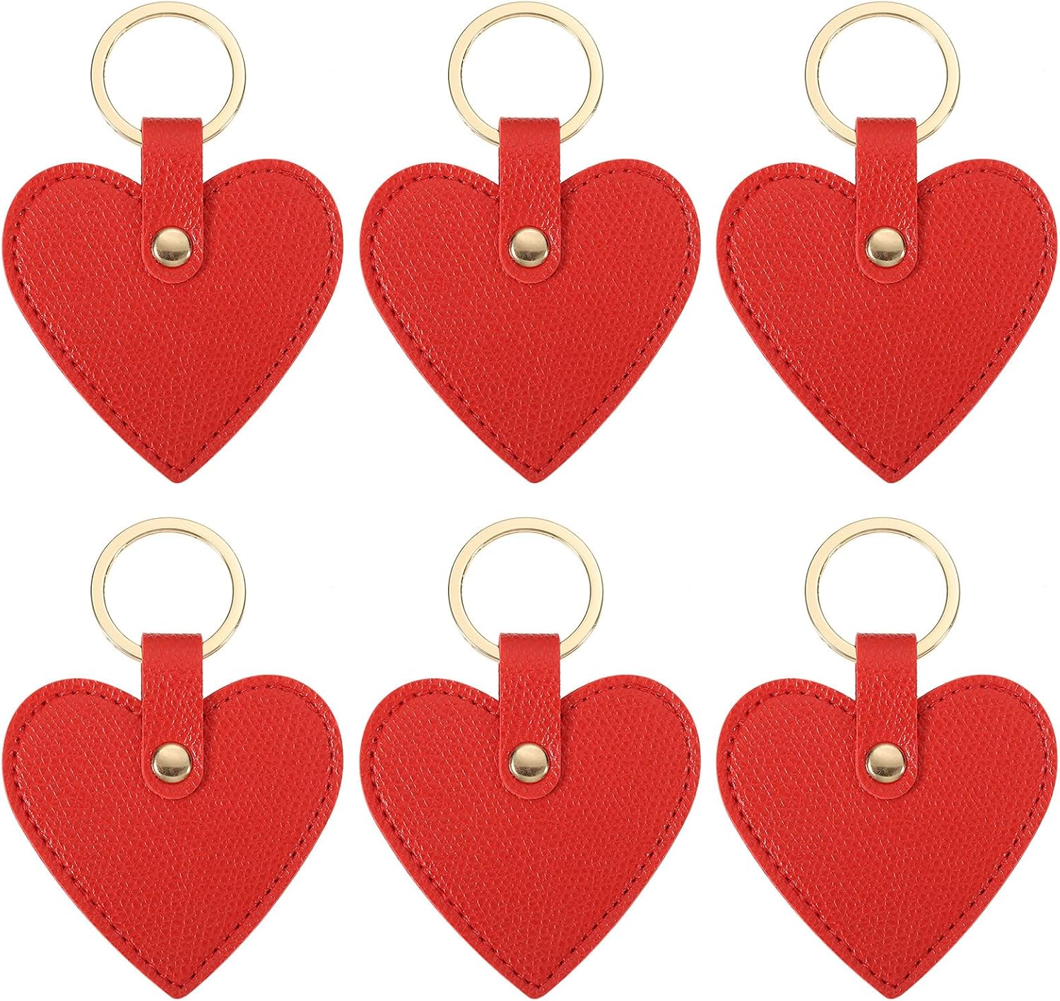 Patikil Heart Leather Keychain - Cute Valentine's Day Wedding Party Favors