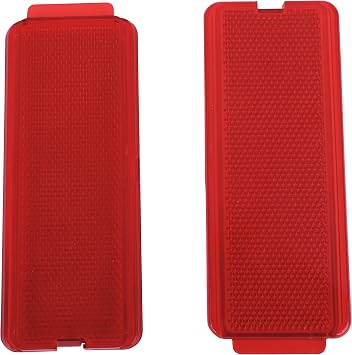 Red Front Rear Reflector Light Cover2PCS Interior Door Reflectors. Replaces Part # F81Z-2523820-AA F81Z2523820AA. Compatible with Ford F250 F350 F450 F550 Super Duty 1999-2007,Excursion 2000-2005