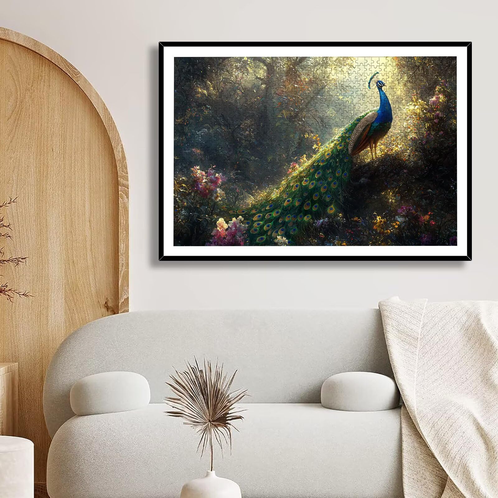 Puzzle 3000 Pezzi Pavone, Puzzle Animale 3000 Pezzi Arte per Adulti e Bambini, Misura: 122x81 cm, Puzzles Legno per Adulti con Squisita Scatola di Imballaggio, Idea Regalo Donna, Regalo Uomo, -7241