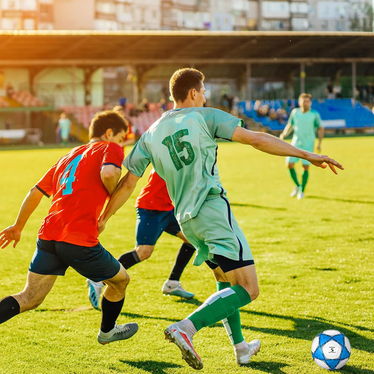 Deekin 12 Pcs Soccer Balls Bulk with Pump Deflated Sizes 3, 4, 5, Official Size Sport Soccer Ball Training Ball for Kids Youth Adult Game Match School Training Accessories Party Gift - Image 7