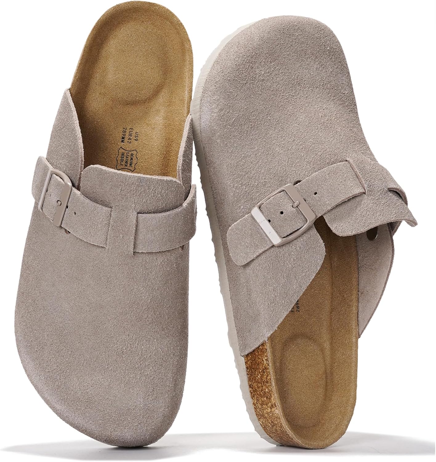 Grey Mono Suede