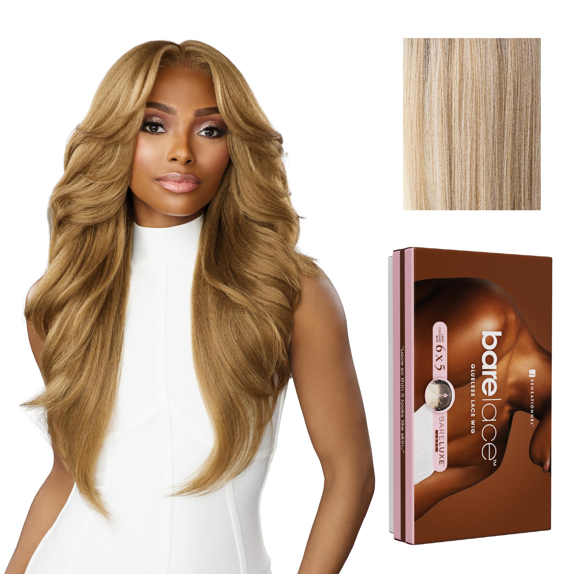 Sensationnel Bare Lace 6x5 Lacewig-Unit 3, BALAYAGEASHBLONDE