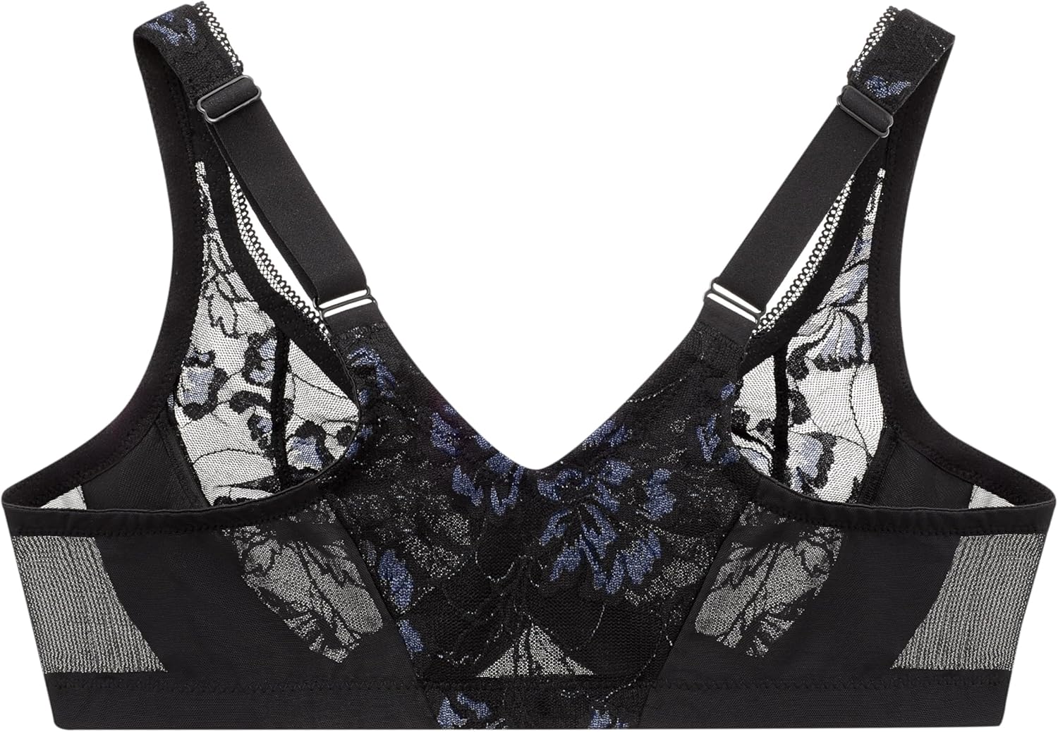 Glamorise Womens Lacey T-Back Wonderwire Bra Underwire #9246 - Image 5