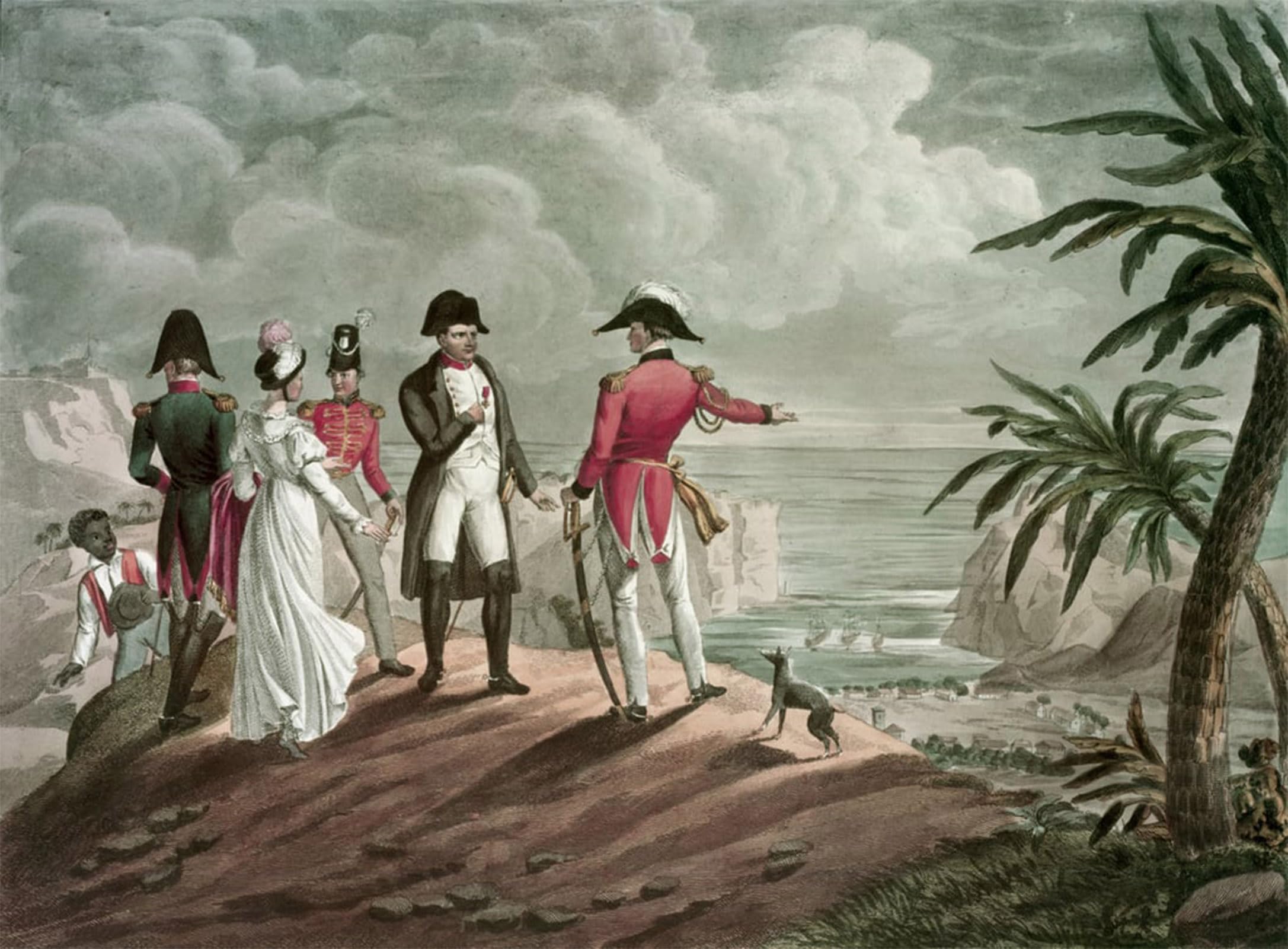 ARTXLXXBN Famous Art Print Poster Vintage Wall Art Bonaparte on St Helena by Francois Nicolas Maritinet Canvas Art Poster for Home Decor 60x90cm
