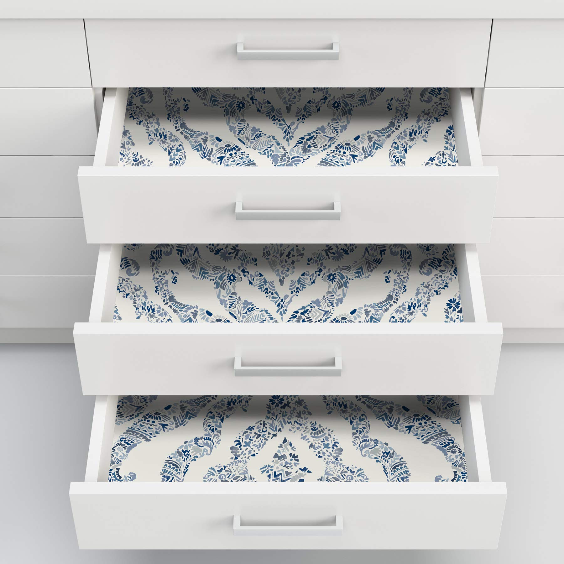 NuWallpaper NUS3547 Blue Guildford - Papel pintado para despegar y pegar