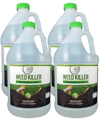 Natural Elements Weed Killer, Pet Safe and Safe Around Children Once Dry, 4 Gallons