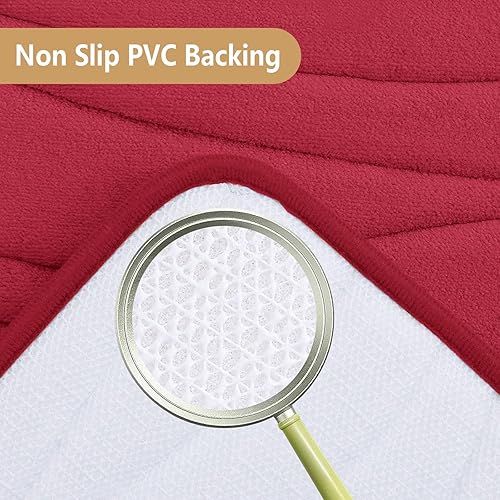 Miniatura 128 de Buganda - Alfombra de baño de espuma viscoelástica 24x16, tapetes de baño extra suaves y absorbentes, antideslizantes y lavables a máquina para el