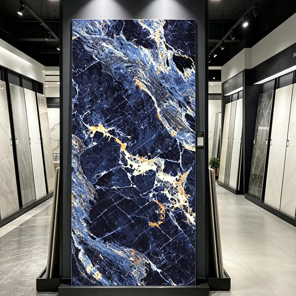 Porcelanato de grande formato 75 x 150 cm, antiderrapante, impermeável, durável para uso residencial e comercial, superfície fácil de limpar para pisos de shopping