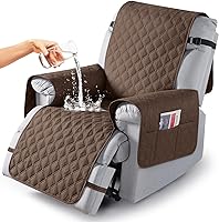 Vista 39 de TAOCOCO Fundas reclinables 100% impermeables, fundas de sofá reclinable con correas para las piernas, funda de sofá reclinable reversible para silla
