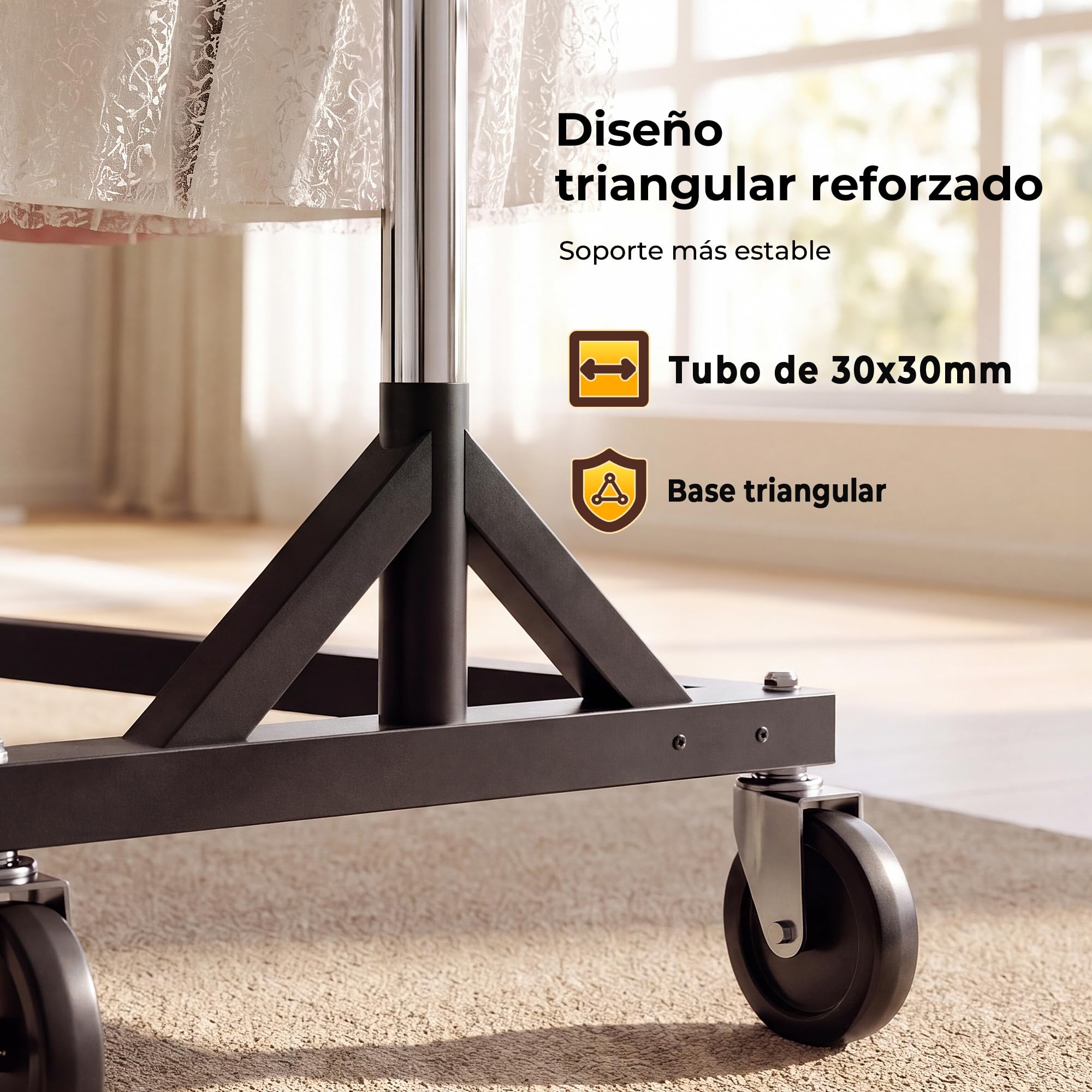 HOKEEPER Burro de Ropa Comercial Resistente, Perchero con Base en Z y Ruedas, 181kg, Altura Ajustable para Tiendas, Boutiques, Dormitorio y Mercados, Plateado | Perchero comercial con 4 ruedas, 2 bloqueos, fácil montaje, duradero, capacidad de carga 182 k