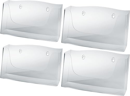 Vista 8 de Sigel LH116 Porta literatura de pared acrílico, con 1 compartimento, transparente, para A5