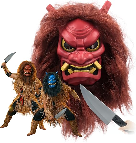 Amazon.co.jp: XPデザイン ナマハゲ 鬼面 セット ウィッグ 出刃包丁