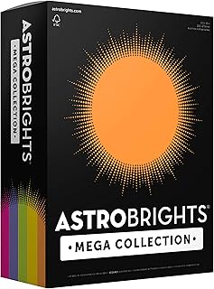 Astrobrights Mega Collection, Colored Cardstock,"Joyful" 5-Color Assortment, 320 Sheets, 65 lb/176 gsm, 8.5" x 11" - MORE ...