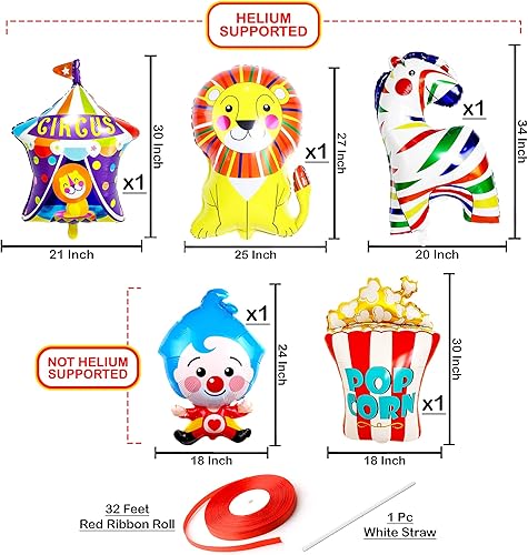 Miniatura 9 de Cartel de bienvenida al carnaval, 72 x 44 pulgadas, telón de fondo de carnaval para decoraciones de fiestas temáticas de carnaval, juego de globos