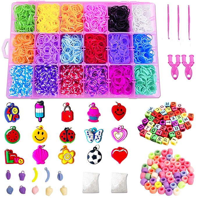 LOYUEGIYO DIY手工编织橡皮筋手链套装儿童朋友礼物