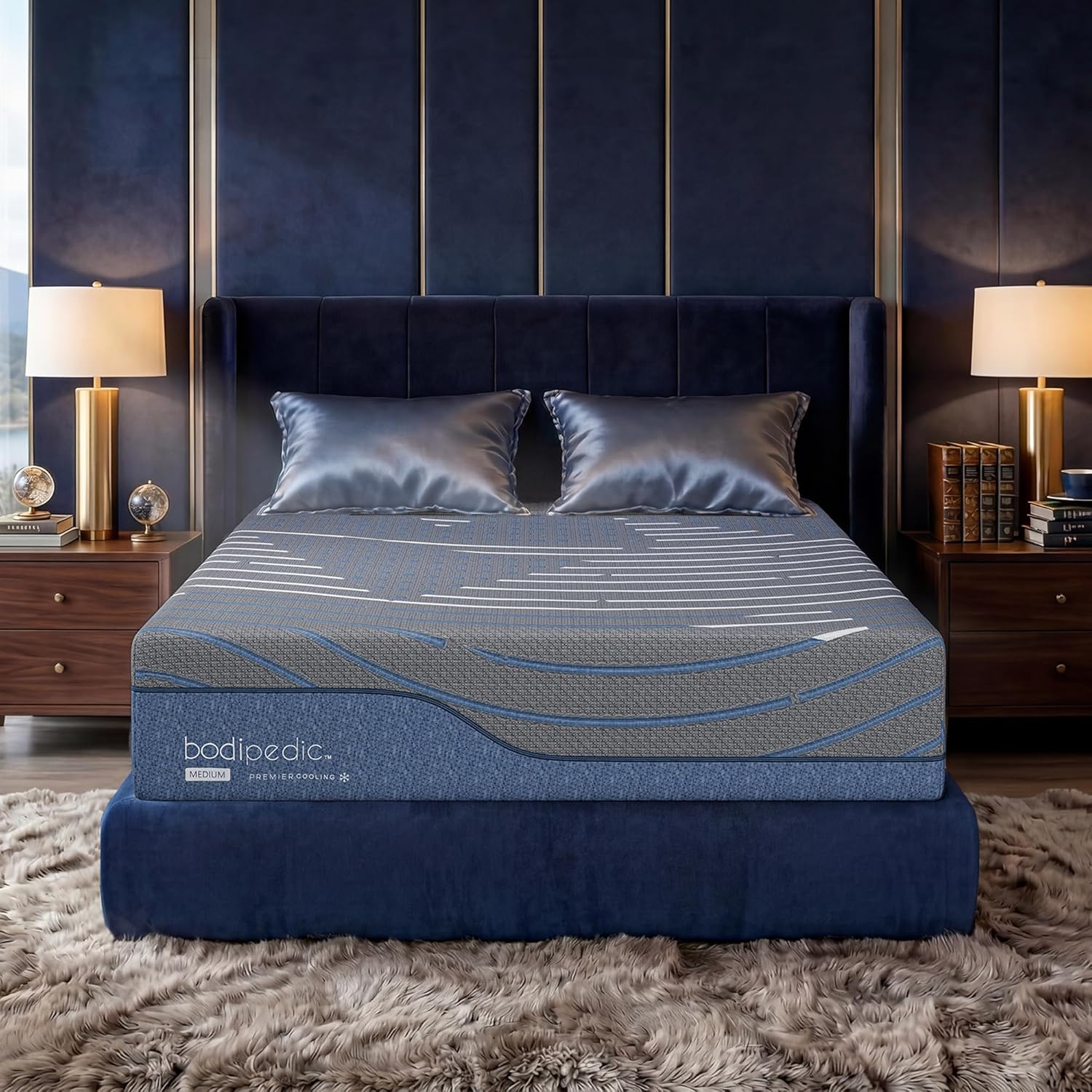 King Mattress, 12 Inch Gel Memory Foam Mattress for Luxurious Cool Sleep & Pressure Relief, CertiPUR-US Certified, Medium Support, 76"×80", Grey