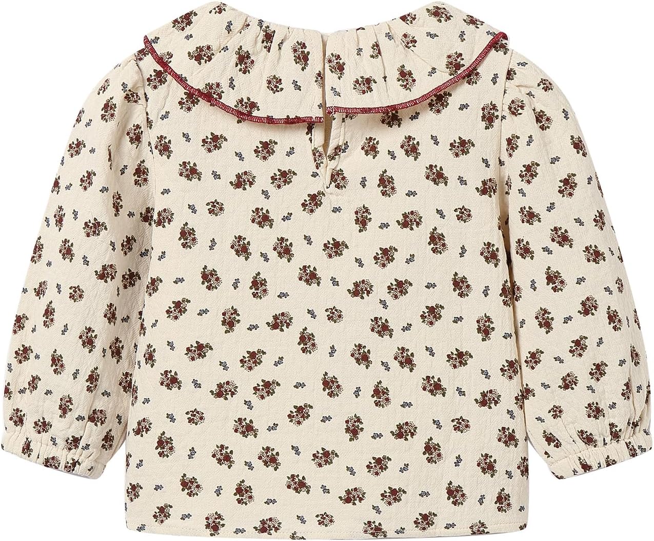 Baby Girl Floral Blouse Ruffle Collar Long Sleeve Top for 12M-6X - Image 4