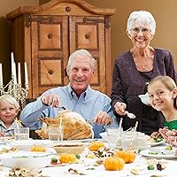 Vista 5 de Whaline 200 popotes de papel de otoño, pajitas desechables de calabaza en acuarela naranja y blanca, popotes decorativos de otoño para cosecha